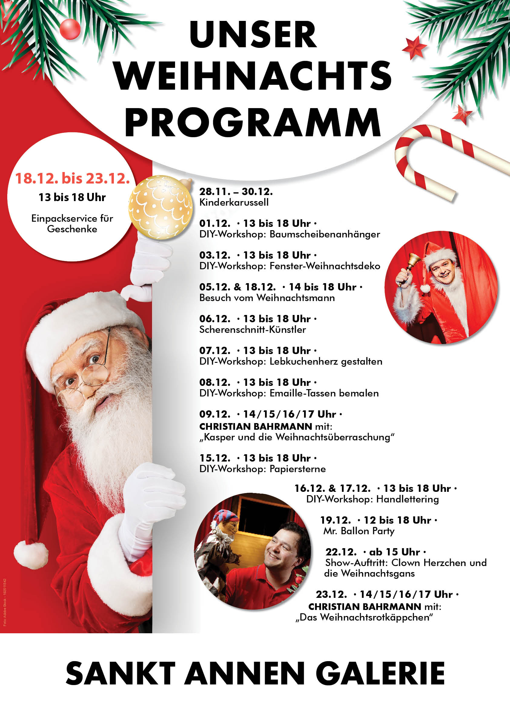 Christmas Program in the Sankt Annen Galerie Brandenburg Christmas Program in the Sankt Annen Galerie Brandenburg
