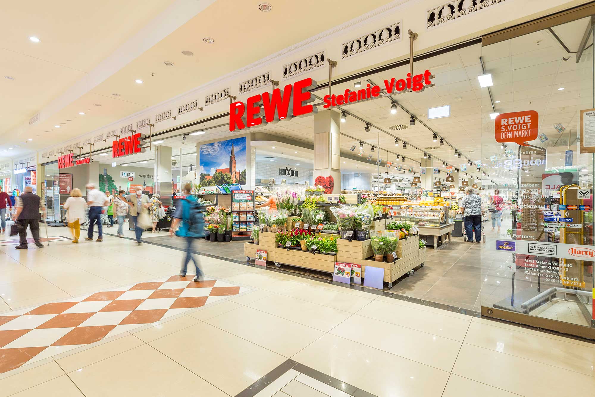 REWE in der Sankt Annen Galerie Brandenburg